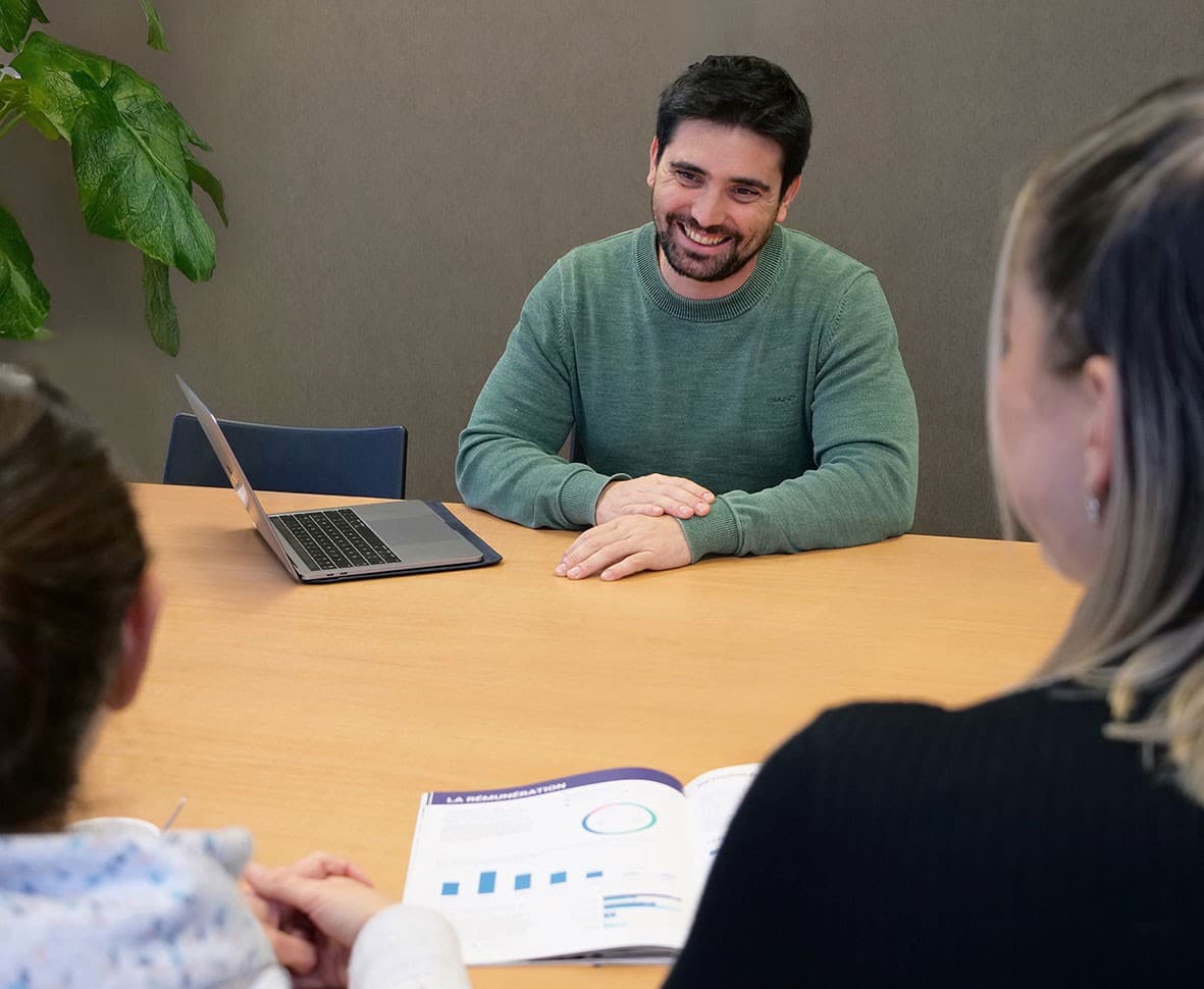 people in a meeting